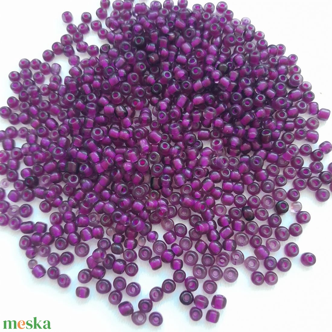 Kínai kásagyöngy - 4mm - 100 gramm / csomag - lilásrózsaszín - kellékek & szerszámok - gyöngyfűzés kellékek - kásagyöngy - Meska.hu