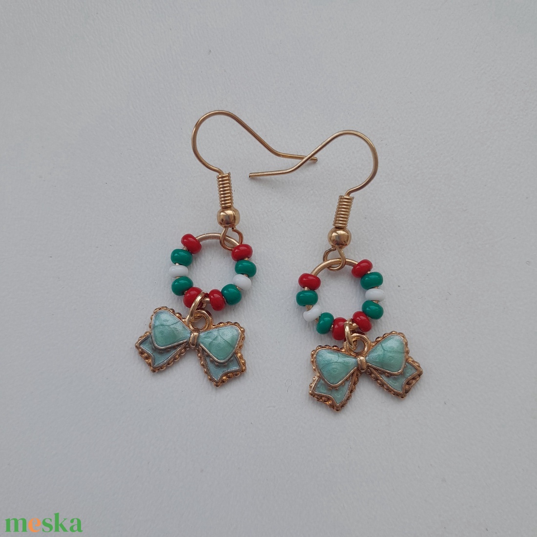 Fülbevaló - masni - ékszer - fülbevaló - lógó fülbevaló - Meska.hu