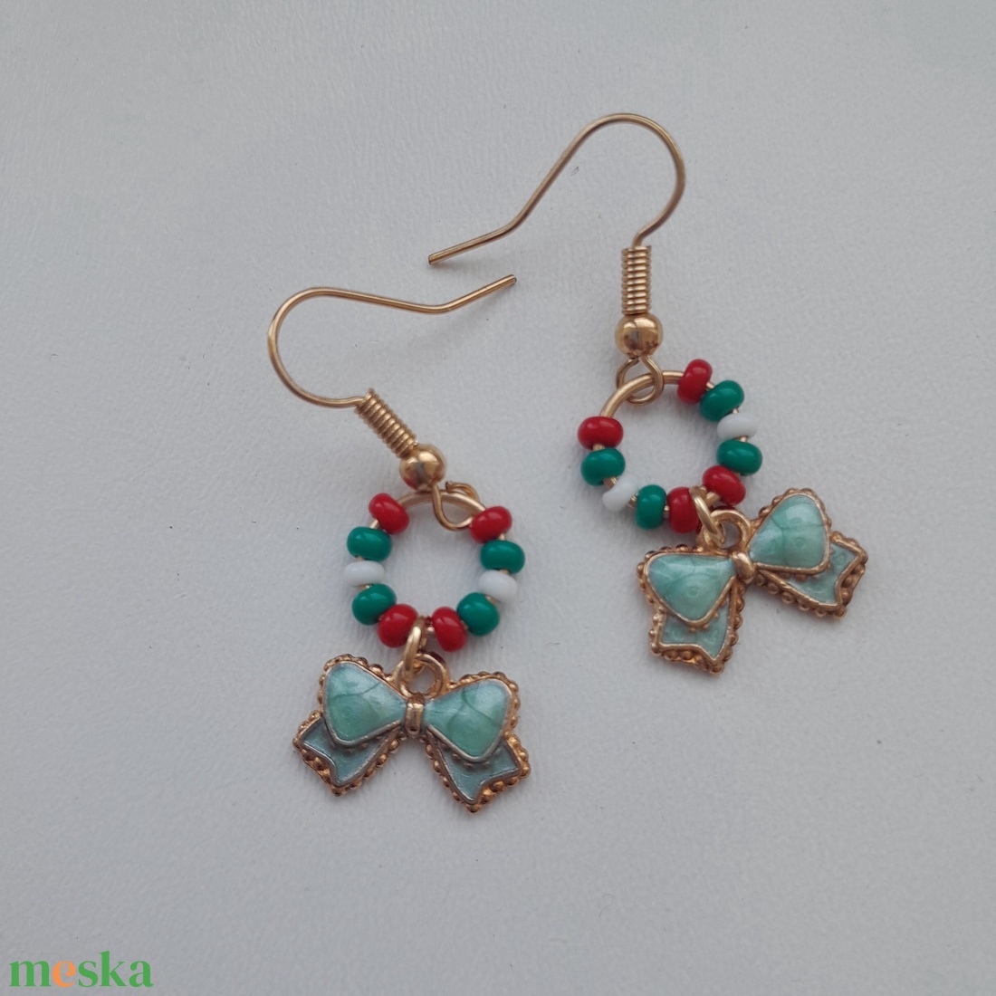 Fülbevaló - masni - ékszer - fülbevaló - lógó fülbevaló - Meska.hu