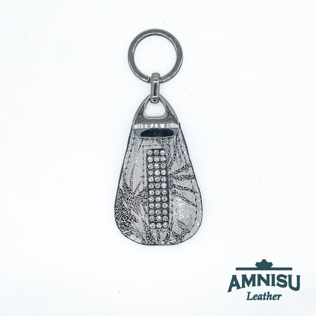 Fehér - fekete mozaik mintás csepp alakú kristály köves kulcstartó H3018 - táska & tok - kulcstartó & táskadísz - kulcstartó - Meska.hu