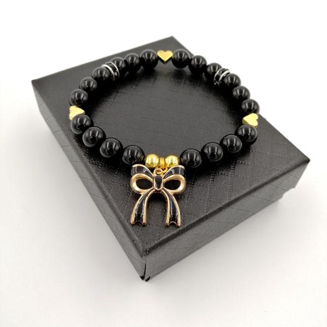 Masni medálos ásványkarkötő - ékszer - karkötő - ásványkarkötő - Meska.hu