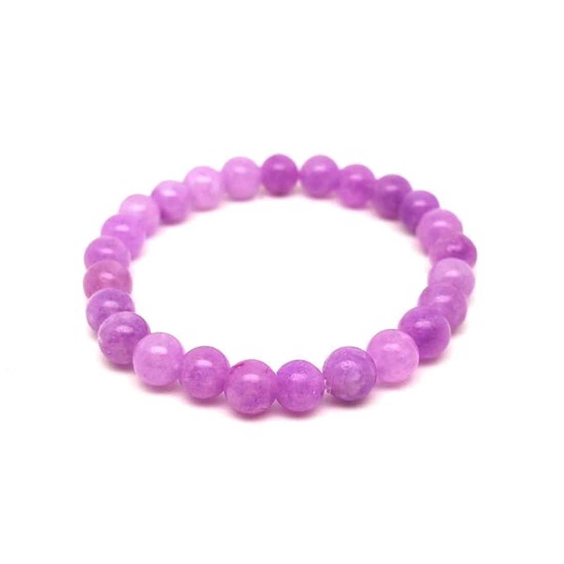 Jáde szinezett gyerek golyó karkötő levendula 6mm - ékszer - karkötő - ásványkarkötő - Meska.hu