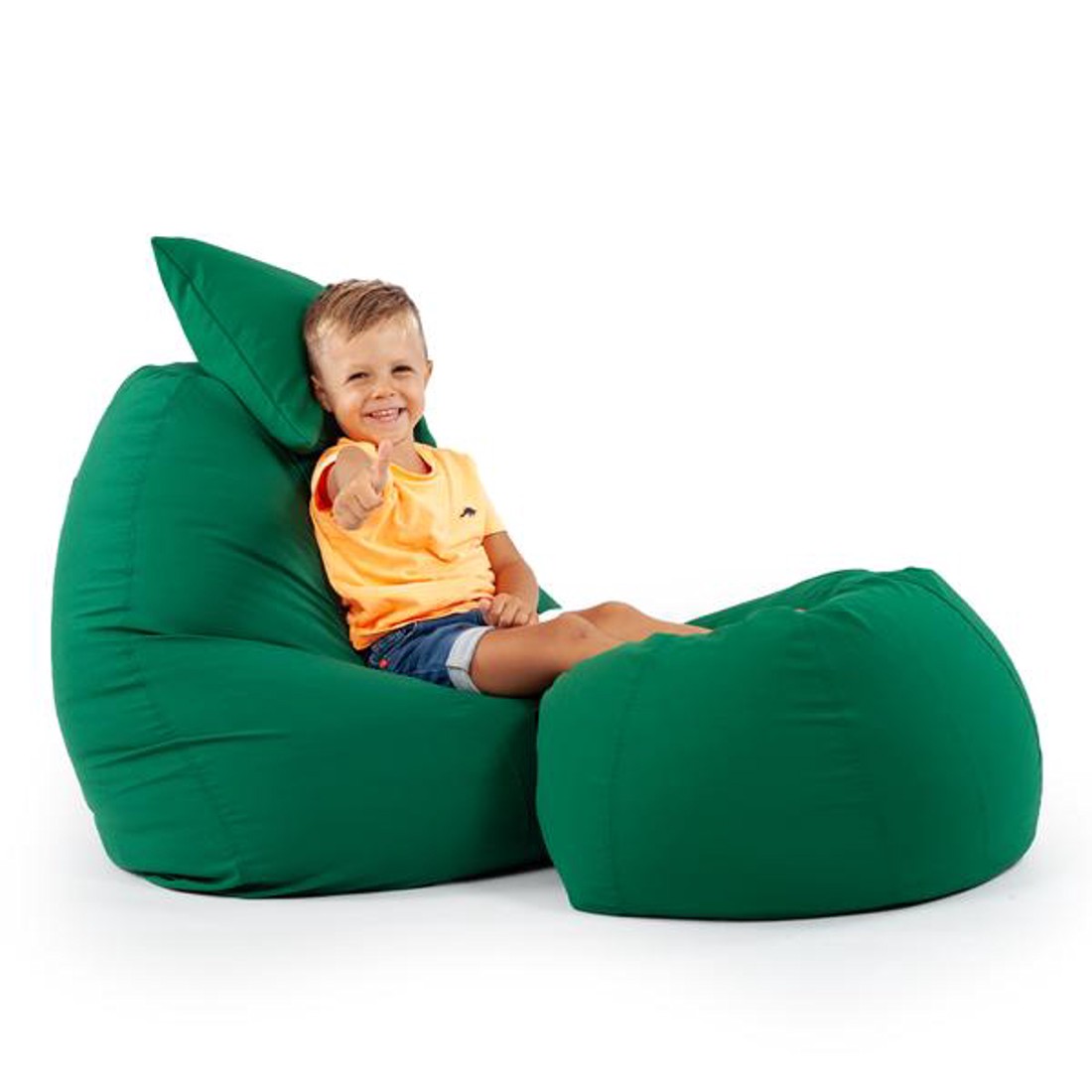 Zöld ALL IN Tini Babzsákfotel Garnitúra -  - Meska.hu