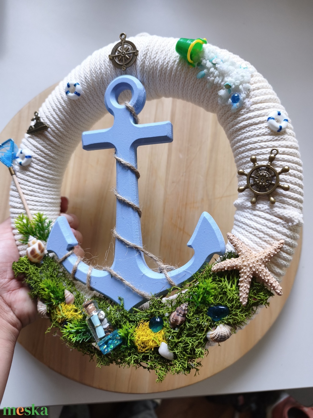 Nyári kopogtató - otthon & életmód - dekoráció - ajtó- és ablak dekoráció - ajtódísz & kopogtató - Meska.hu