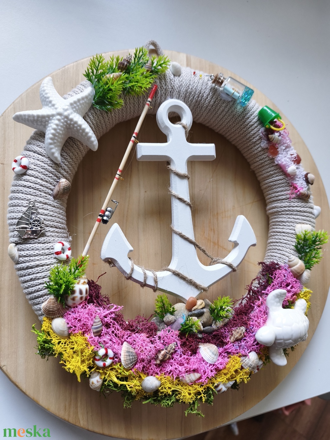 Nyári kopogtató - otthon & életmód - dekoráció - ajtó- és ablak dekoráció - ajtódísz & kopogtató - Meska.hu