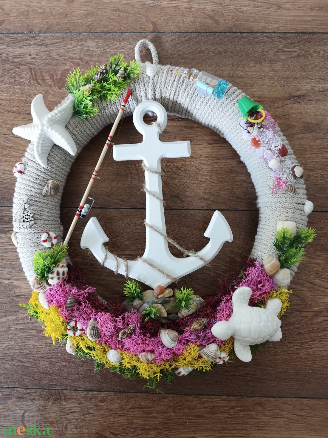 Nyári kopogtató - otthon & életmód - dekoráció - ajtó- és ablak dekoráció - ajtódísz & kopogtató - Meska.hu