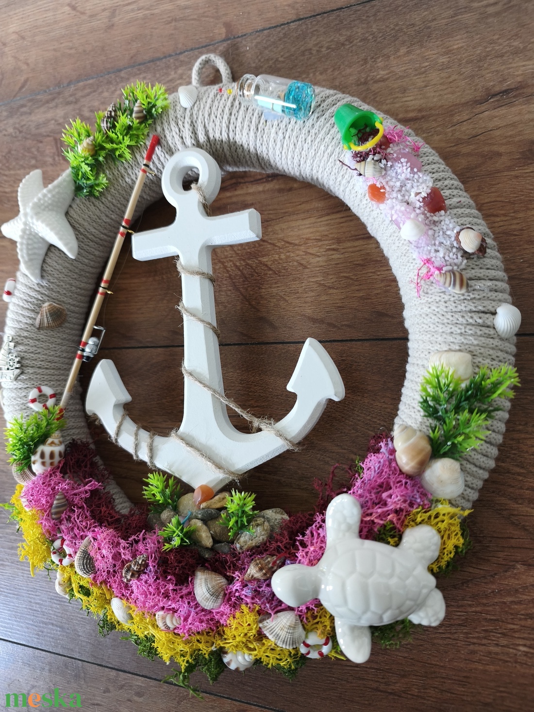 Nyári kopogtató - otthon & életmód - dekoráció - ajtó- és ablak dekoráció - ajtódísz & kopogtató - Meska.hu