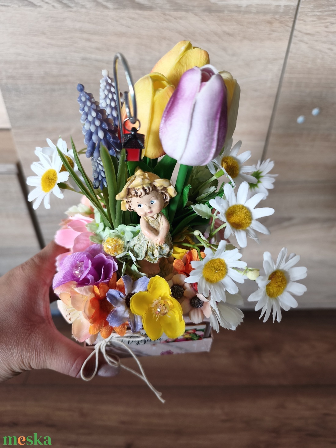 Anyák napi díszecske  - otthon & életmód - virágdekoráció - virágdíszek - asztali virágdísz - Meska.hu
