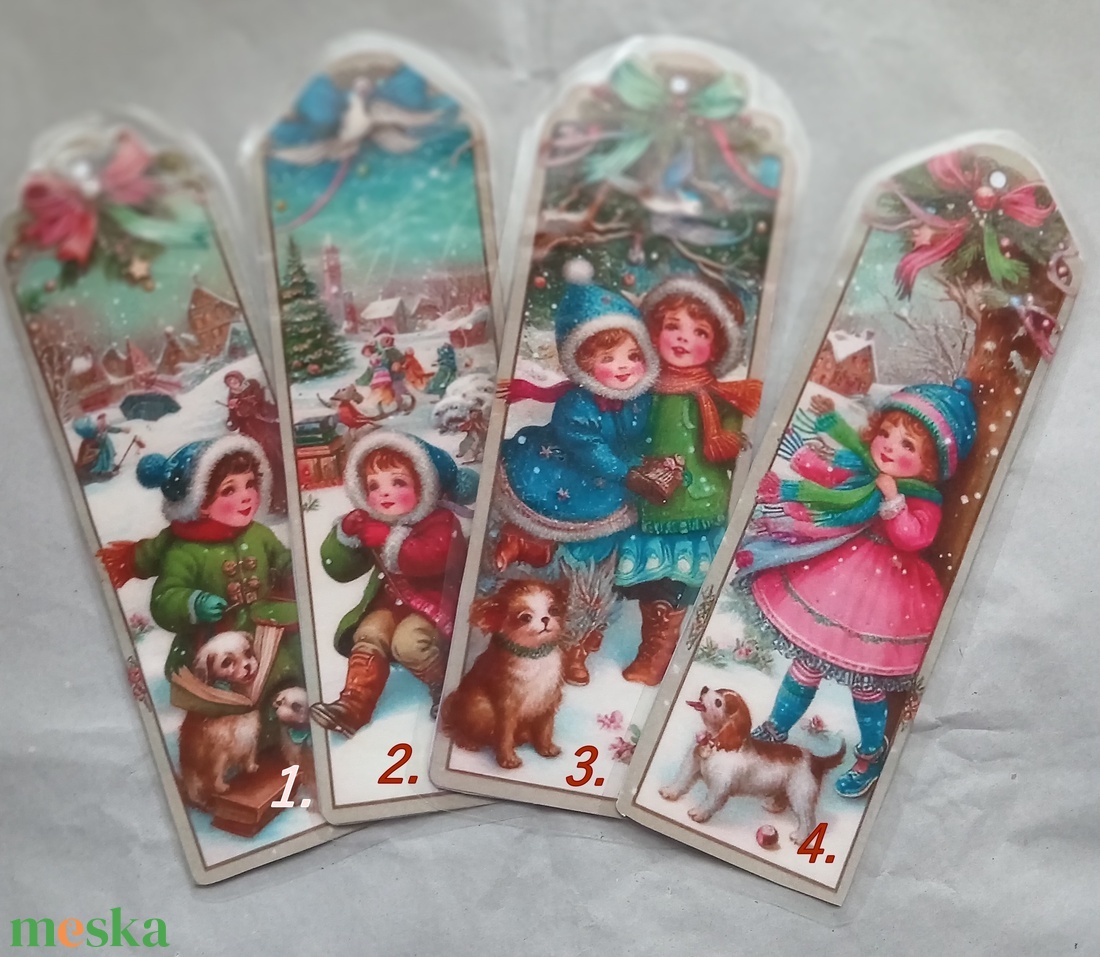 Vintage téli hangulatú laminált könyvjelzők Gyermekek és kutyák varázslatos világa - könyv & zene - könyvjelző - Meska.hu Vintage téli hangulatú laminált könyvjelzők Gyermekek és kutyák varázslatos világa - könyv & zene - könyvjelző - Meska.hu