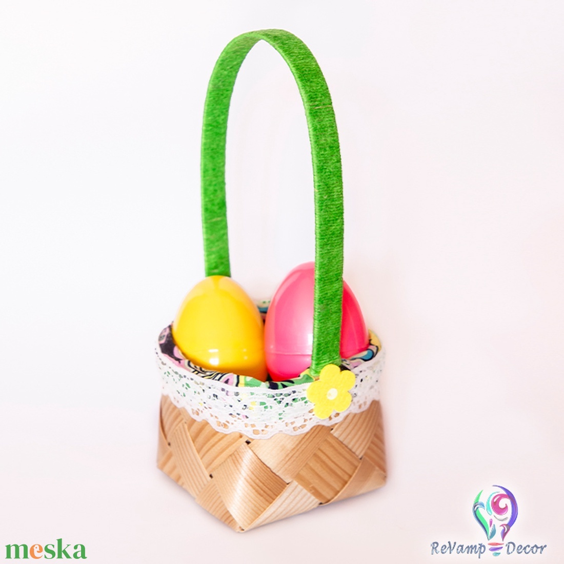 Húsvéti tojásgyűjtő kosár - táska & tok - kosár - Meska.hu