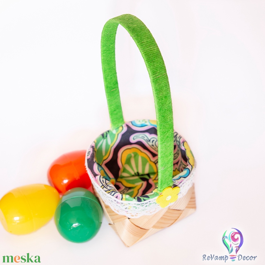 Húsvéti tojásgyűjtő kosár - táska & tok - kosár - Meska.hu