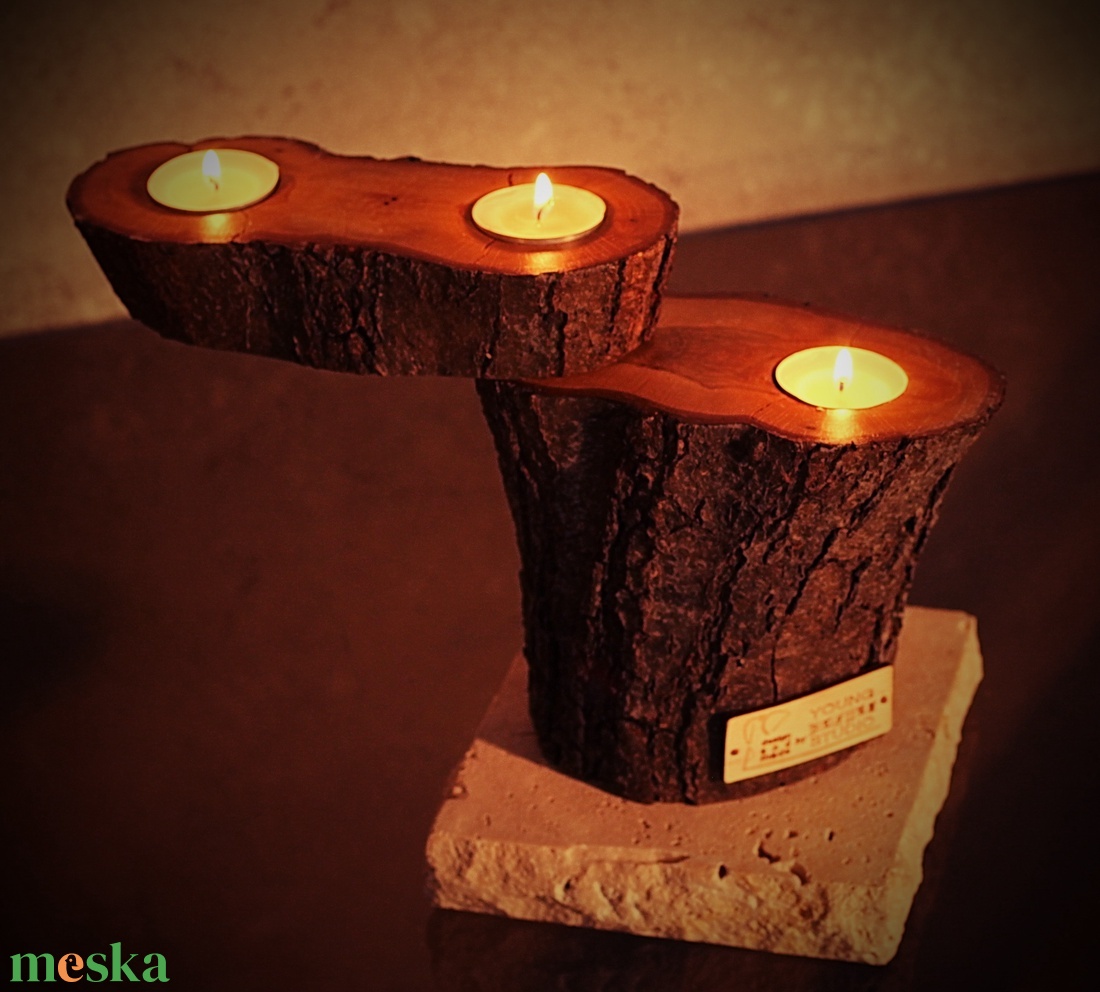 BRANCH design összecsukható mécsestartó - otthon & életmód - gyertya, illat, aroma - mécses és mécsestartó - Meska.hu