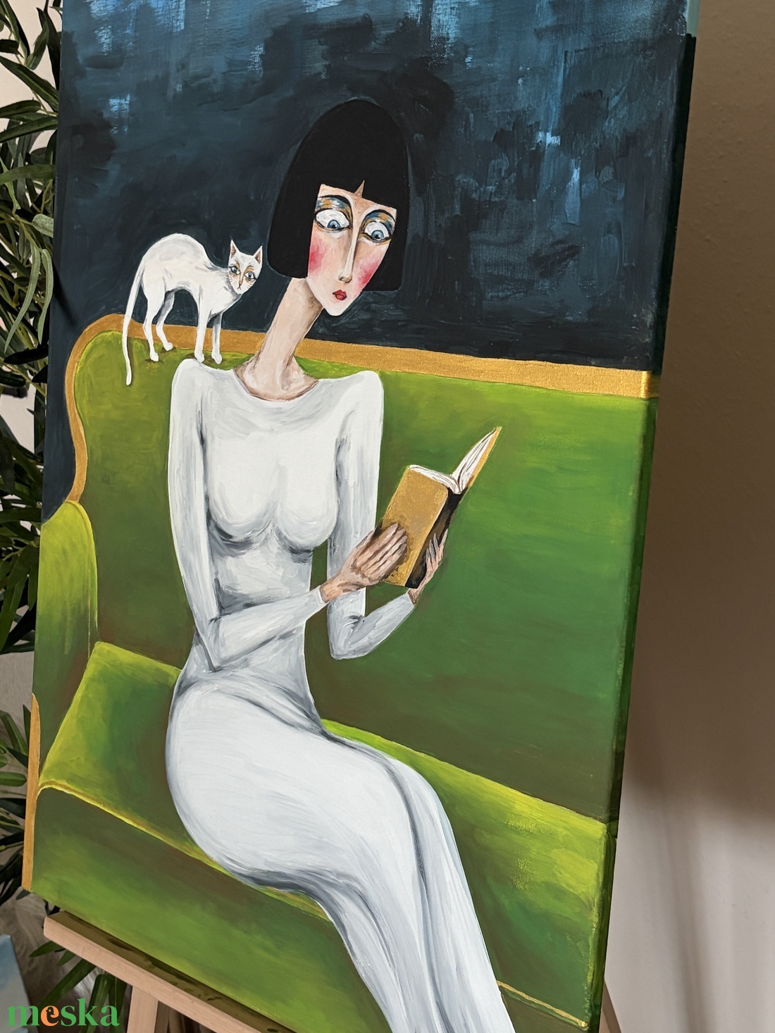 Csendes fejezet - művészet - festmény - akril - Meska.hu