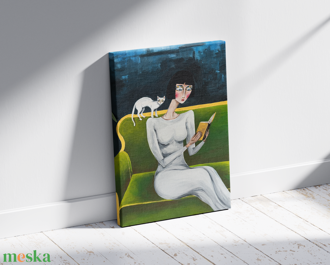 Csendes fejezet - művészet - festmény - akril - Meska.hu