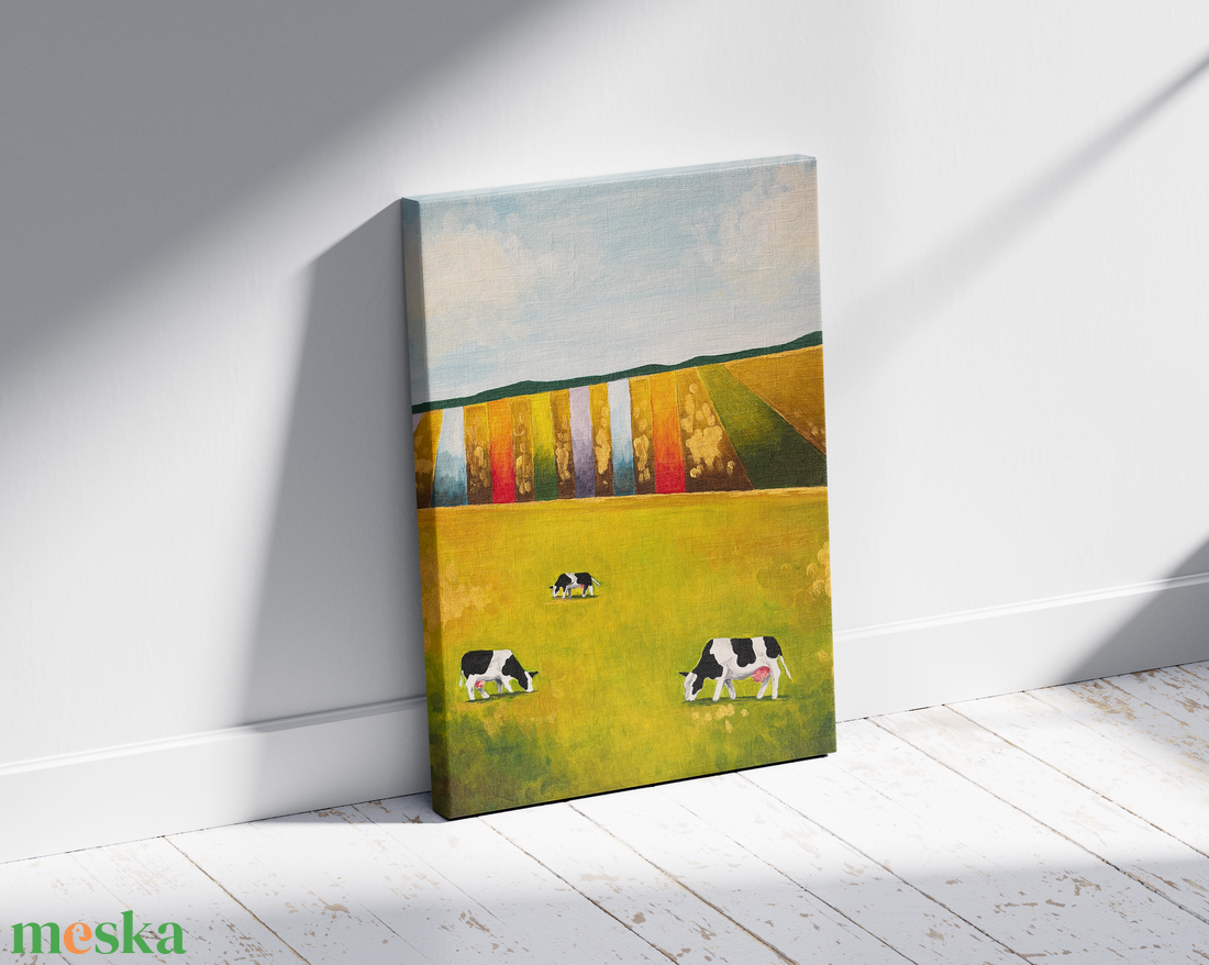 Legelő - művészet - festmény - akril - Meska.hu