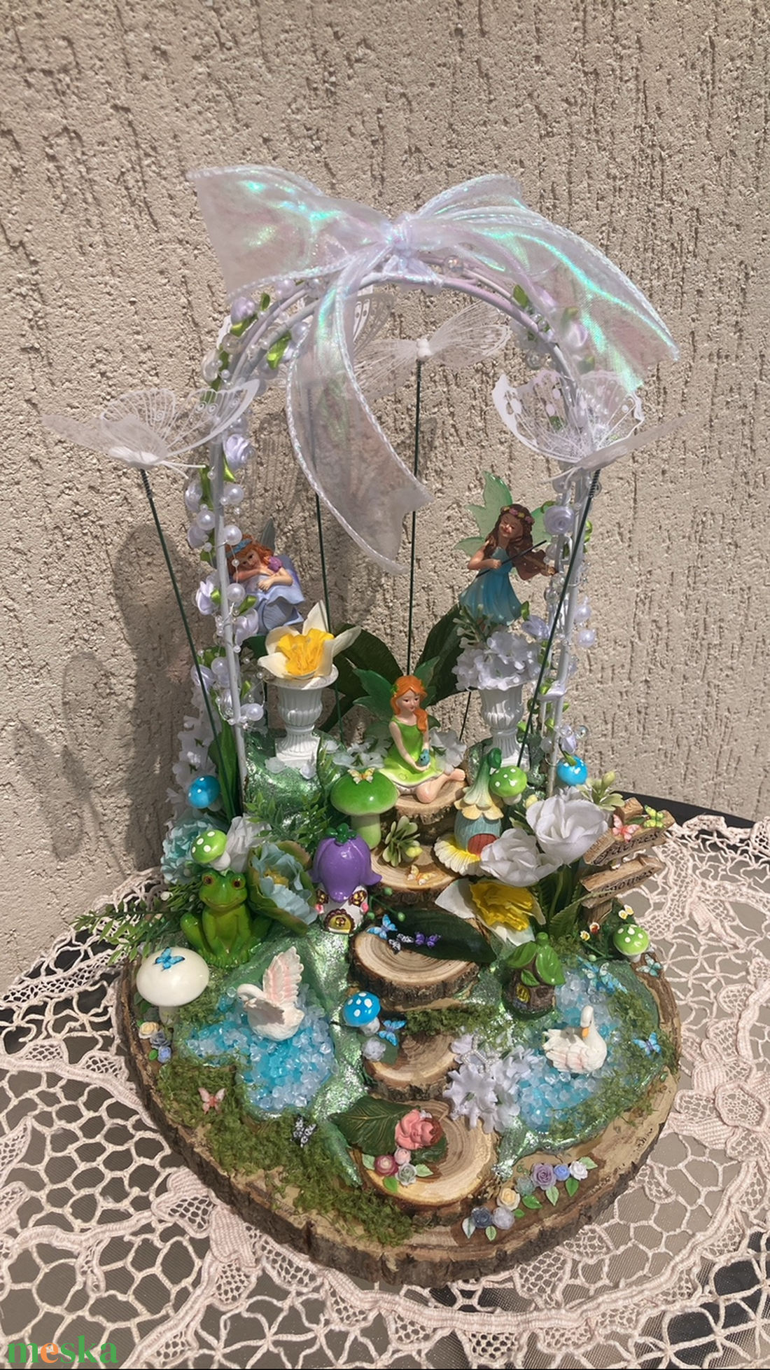 Tavaszi Fairy Garden - otthon & életmód - dekoráció - asztal és polc dekoráció - asztaldísz - Meska.hu