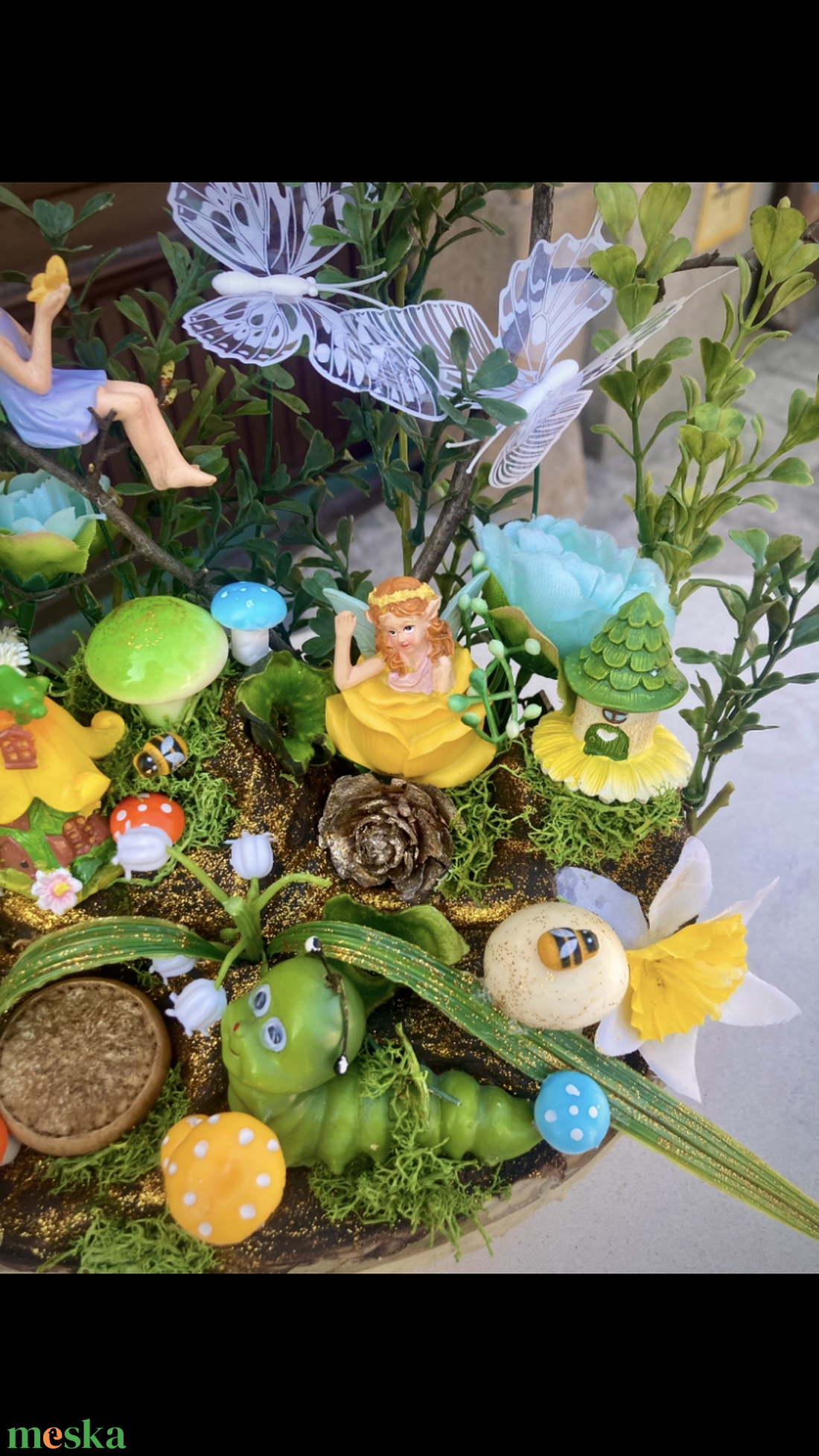Nárcisz Fairy Garden - otthon & életmód - dekoráció - asztal és polc dekoráció - asztaldísz - Meska.hu