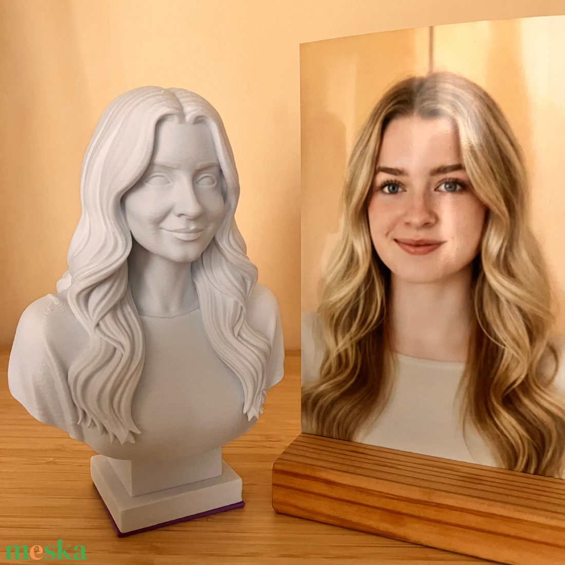 Valósághű Egyedi Mellszobor  � 3D Nyomtatott Portrészobor Fényképed Alapján - otthon & életmód - dekoráció - asztal és polc dekoráció - könyvszobor - Meska.hu