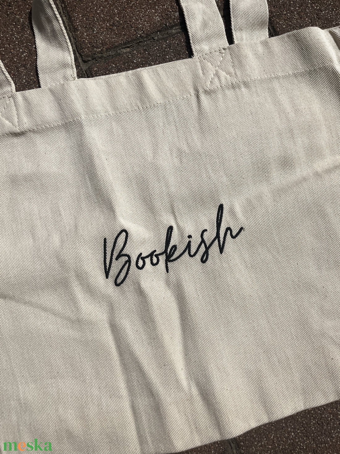 Bookish vászontáska - táska & tok - bevásárlás & shopper táska - shopper, textiltáska, szatyor - Meska.hu