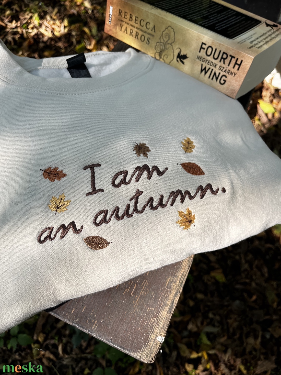 I am an autumn. kapucni nélküli pulóver - ruha & divat - női ruha - pulóver - Meska.hu