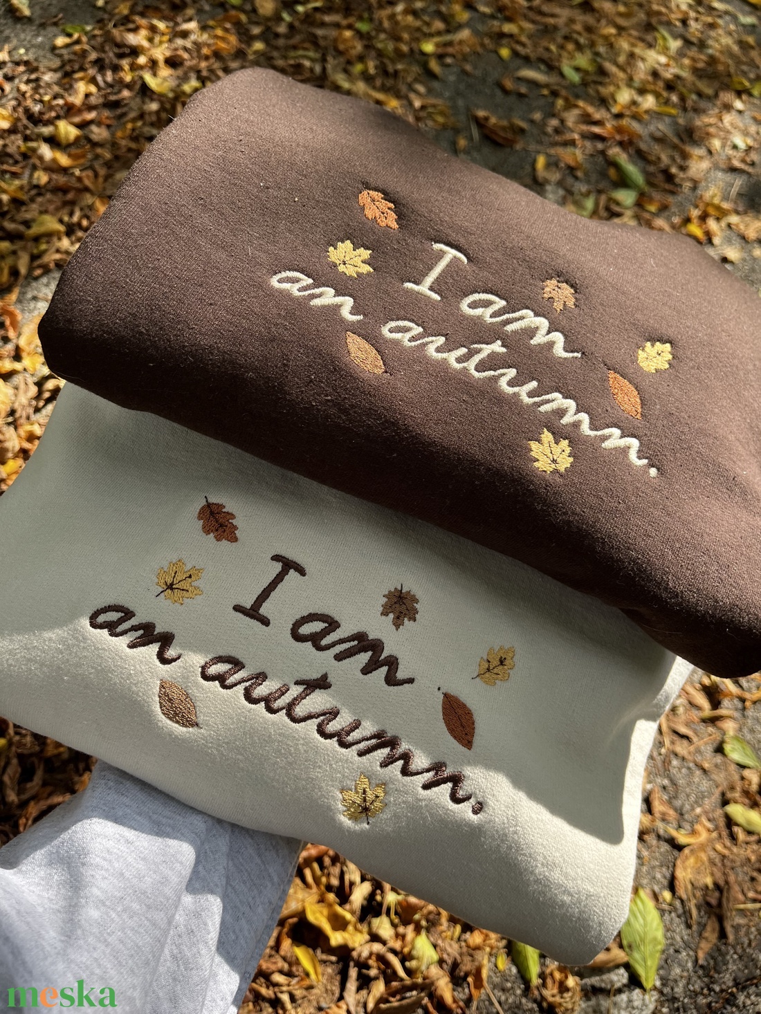 I am an autumn. kapucni nélküli pulóver - ruha & divat - női ruha - pulóver - Meska.hu