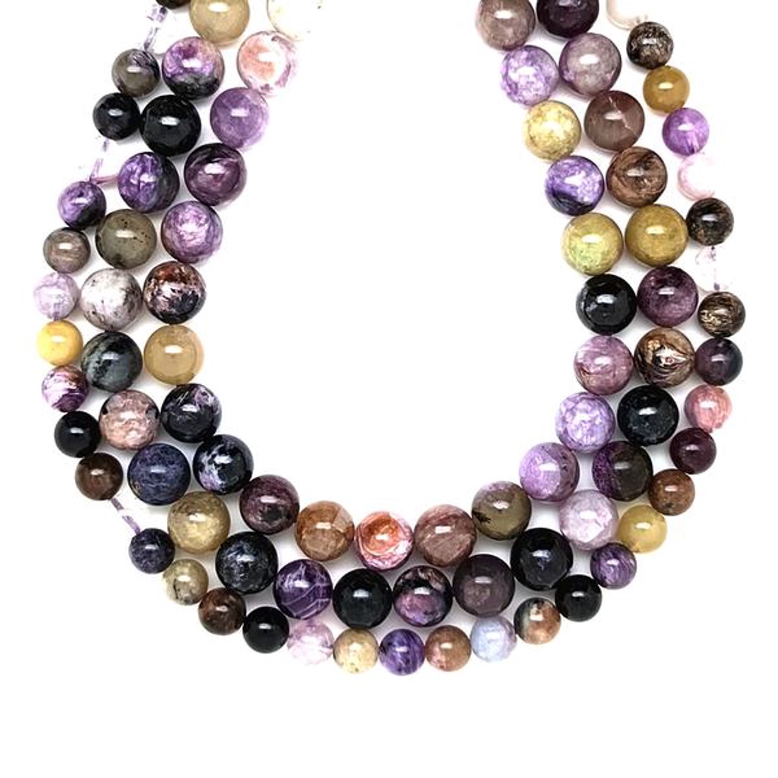 Csaroit golyó 8-9mm  ékszerkészítő alapanyag (füzér) - kellékek & szerszámok - ásvány alapanyag - ásványfüzér - Meska.hu