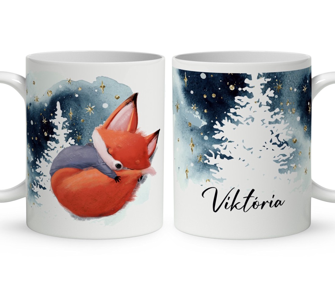 Kérd a neveddel - Tündéri Róka mintás bögre - otthon & életmód - konyhafelszerelés, tálalás - tálalás - bögre & csésze - Meska.hu