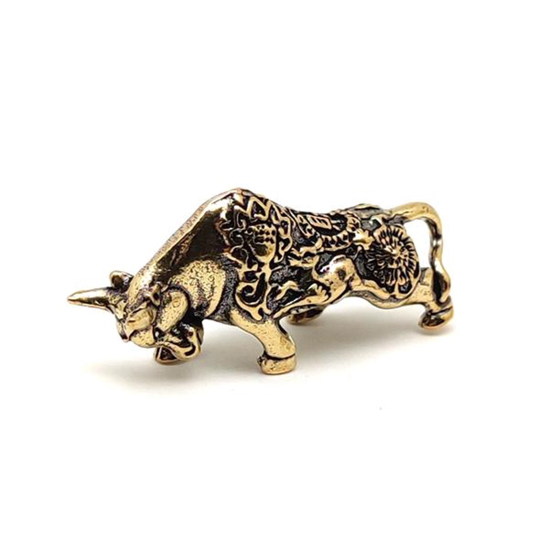 Sárgaréz medál bika 4x2cm - ékszer - nyaklánc - medál - Meska.hu