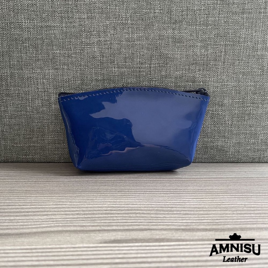 Sötétkék lakk kettő cipzáras kulcstartó B6009 - táska & tok - kulcstartó & táskadísz - kulcstartó - Meska.hu