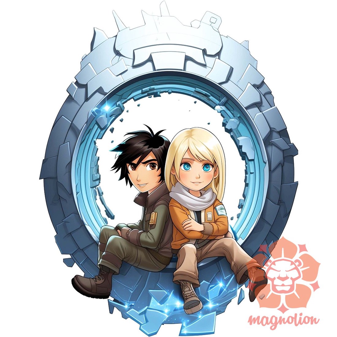 Anime Csillagkapu v2 - ruha & divat - férfi ruha - férfi pulóver - Meska.hu