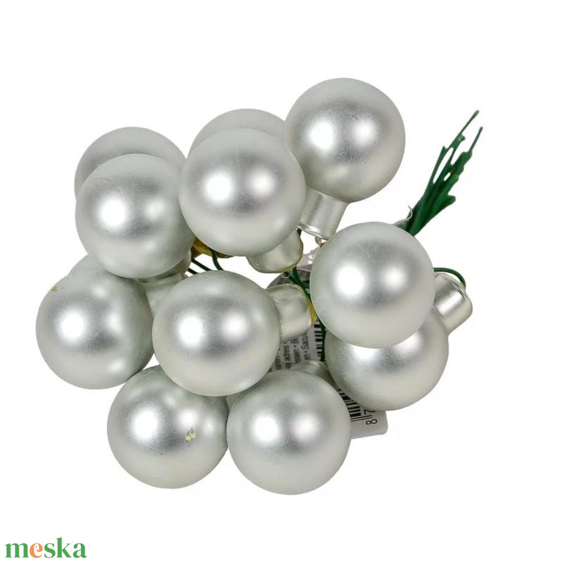 Üveggömb pick 2 cm - ezüst - matt 12 db - kellékek & szerszámok - dekorációs kellékek - üveggömb pick - Meska.hu Üveggömb pick 2 cm - ezüst - matt 12 db - kellékek & szerszámok - dekorációs kellékek - üveggömb pick - Meska.hu