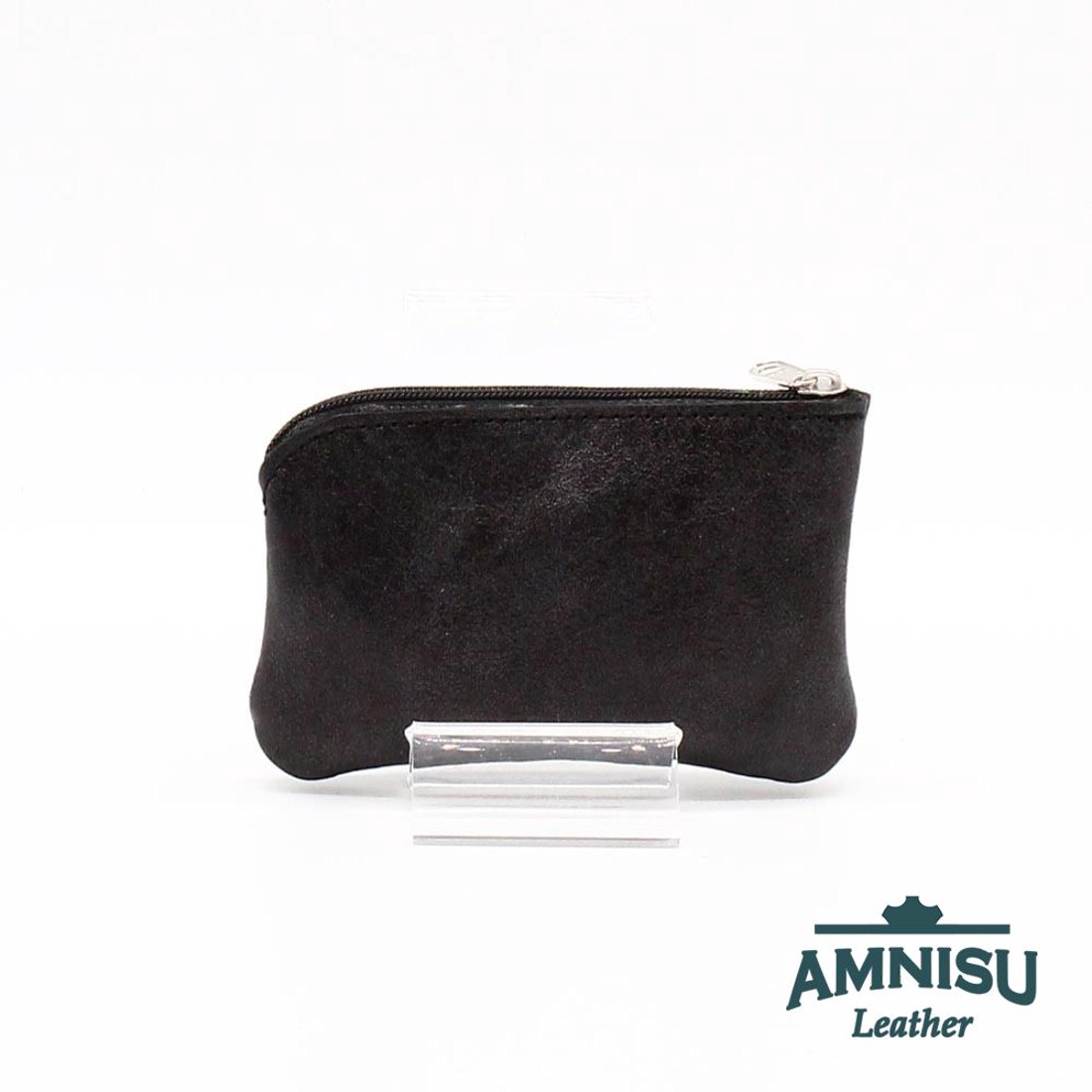 Fényes fekete egy cipzáras kulcstartó A8006 - táska & tok - kulcstartó & táskadísz - kulcstartó - Meska.hu