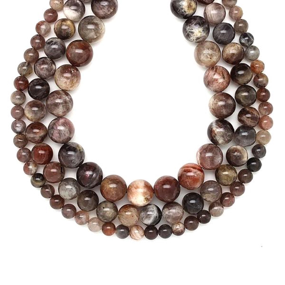 Holdkő fekete sötét golyó 5-6mm  ékszerkészítő alapanyag (füzér) - kellékek & szerszámok - ásvány alapanyag - ásványfüzér - Meska.hu