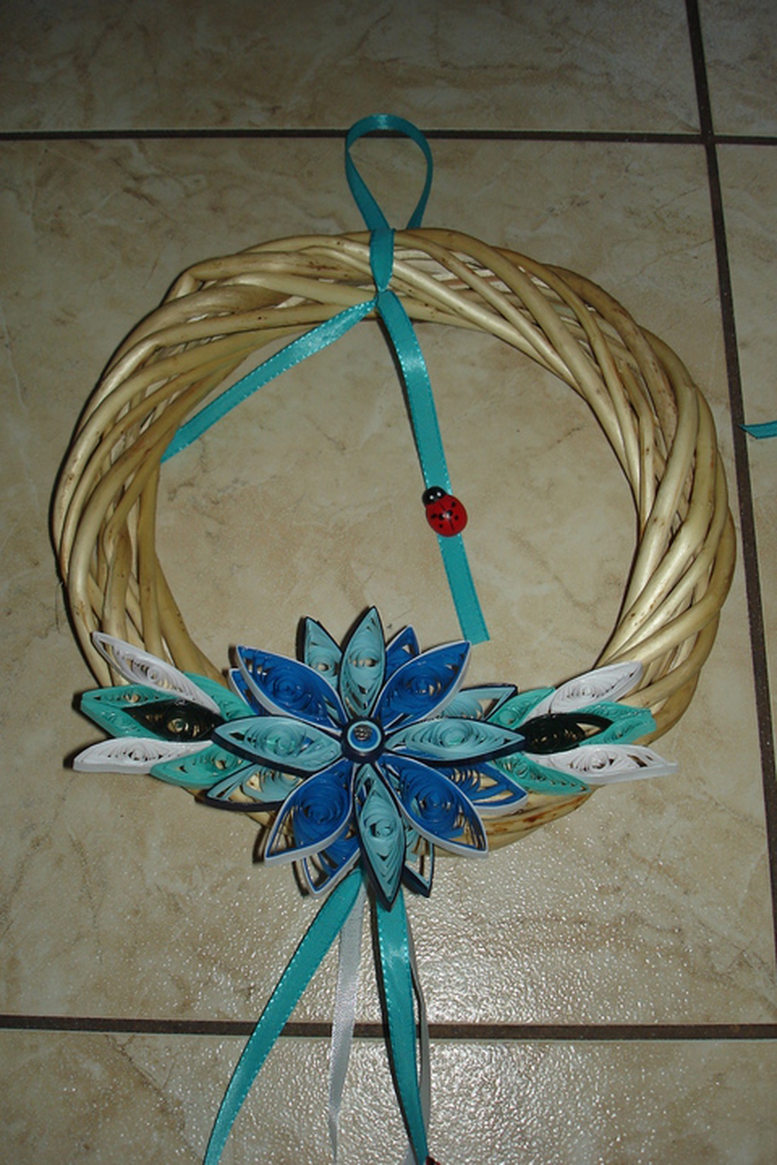 8 db tavaszi koszorú quilling díszítéssel MEGRENDELÉSRE -  - Meska.hu