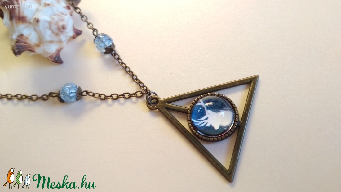 Harry Potter Halál ereklyéi nyaklánc - ékszer - nyaklánc - medálos nyaklánc - Meska.hu
