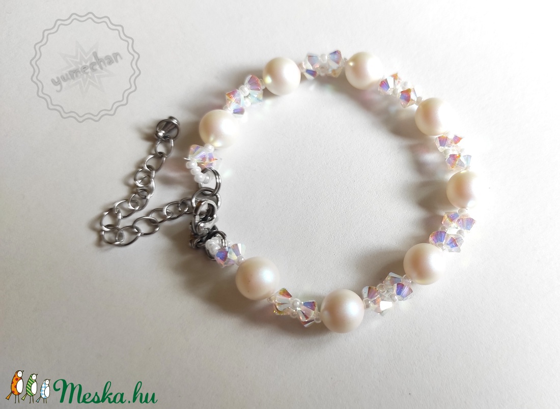 Swarovski karkötő - ékszer - karkötő - gyöngyös karkötő - Meska.hu Swarovski karkötő - ékszer - karkötő - gyöngyös karkötő - Meska.hu