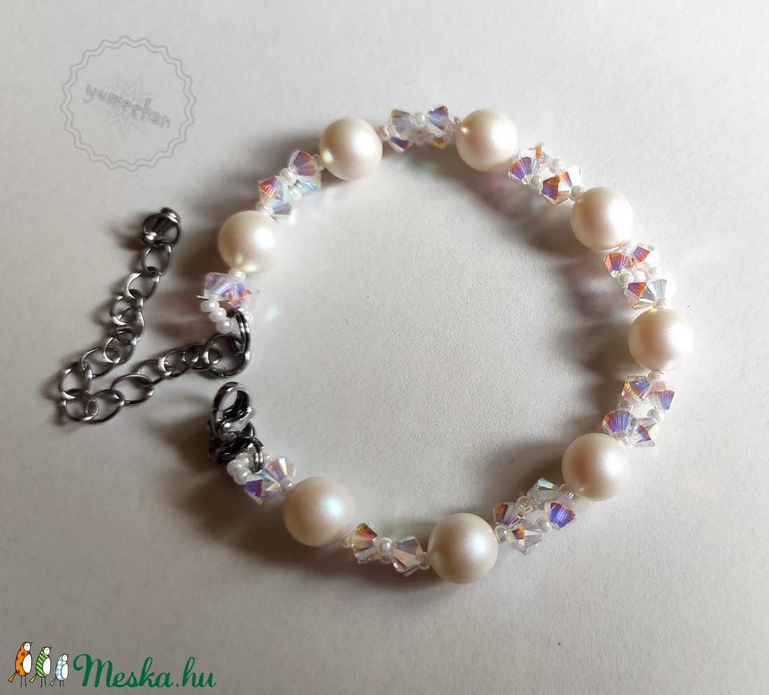 Swarovski karkötő - ékszer - karkötő - gyöngyös karkötő - Meska.hu Swarovski karkötő - ékszer - karkötő - gyöngyös karkötő - Meska.hu