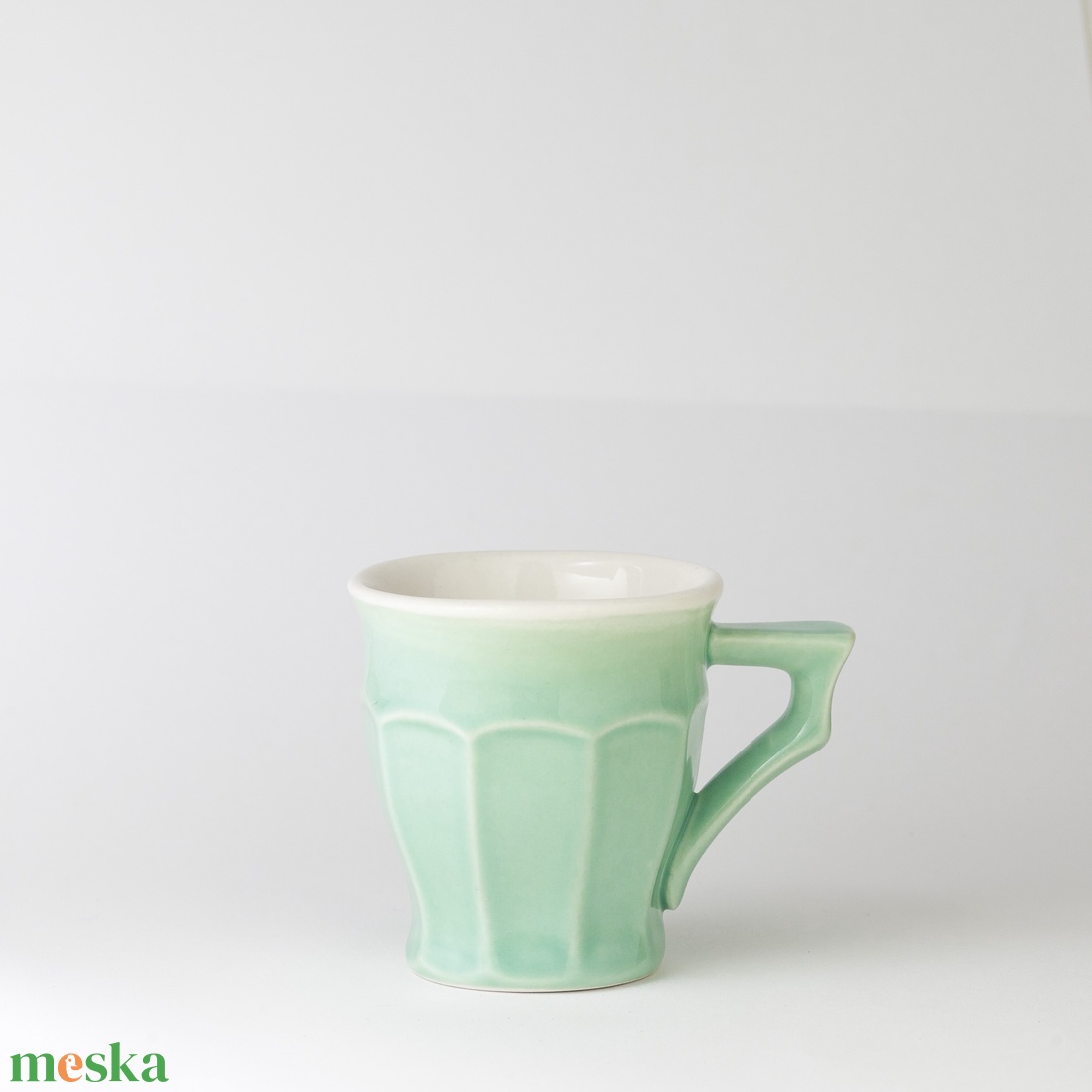yutta 05, dl füles félporcelán kávés csésze - otthon & életmód - konyhafelszerelés, tálalás - tálalás - teás- és kávés pohár, készlet - Meska.hu