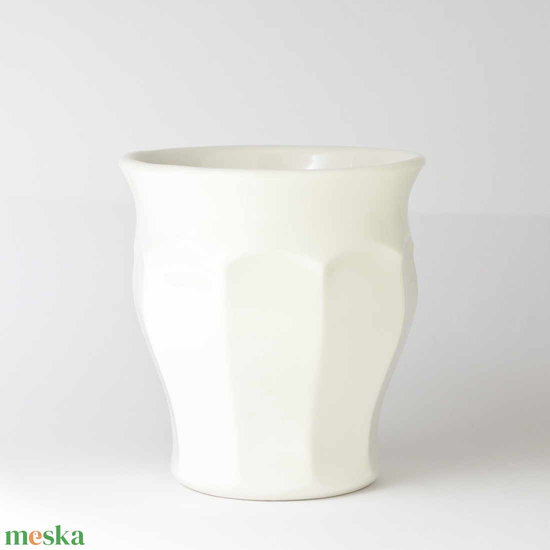yutta 3 dl-es füleltlen félporcelán kávés csésze - otthon & életmód - konyhafelszerelés, tálalás - tálalás - bögre & csésze - Meska.hu