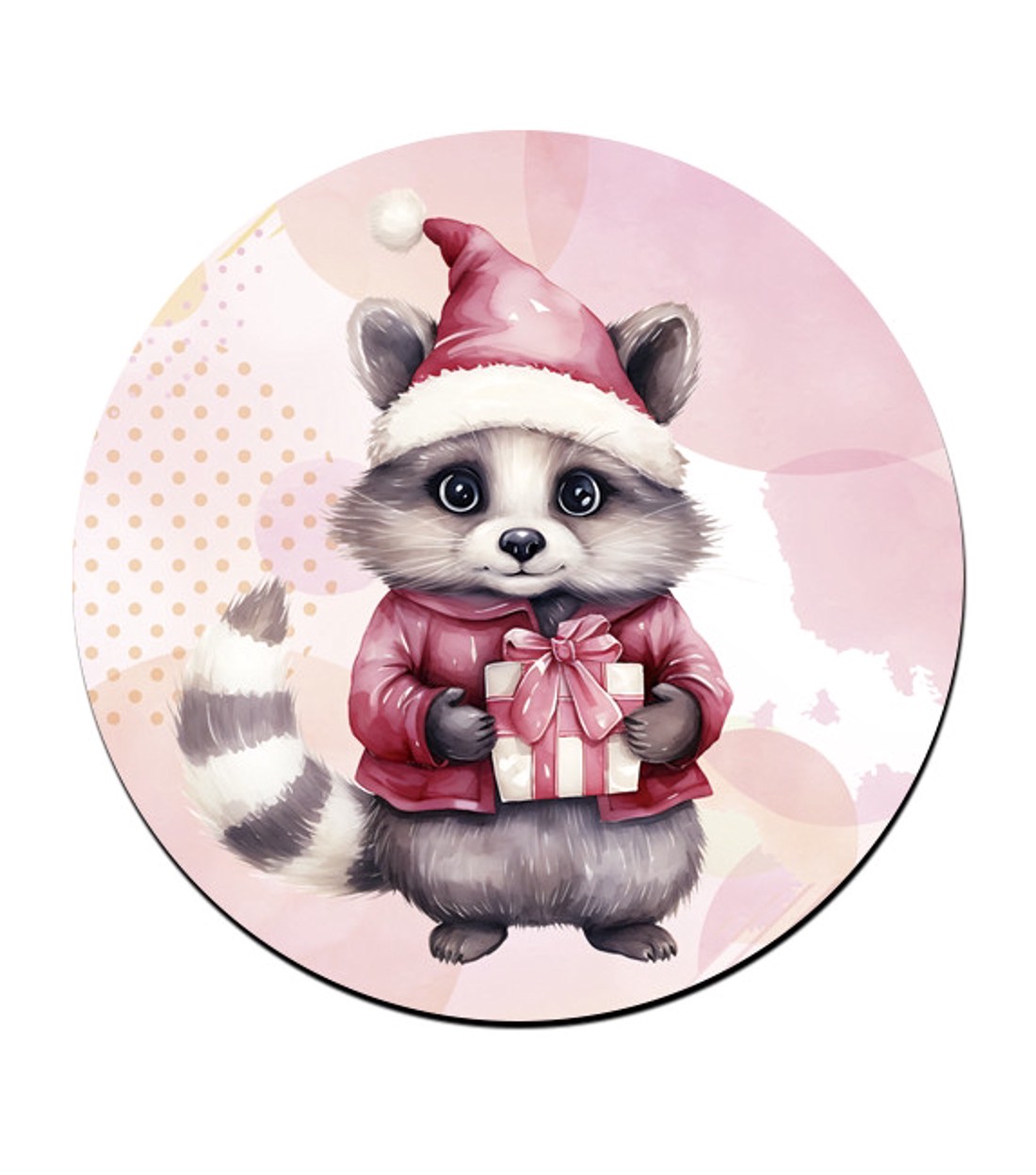 Cuki pink mosómaci mintás bögre alátét - otthon & életmód - konyhafelszerelés, tálalás - tálalás - tányér- és poháralátét - Meska.hu