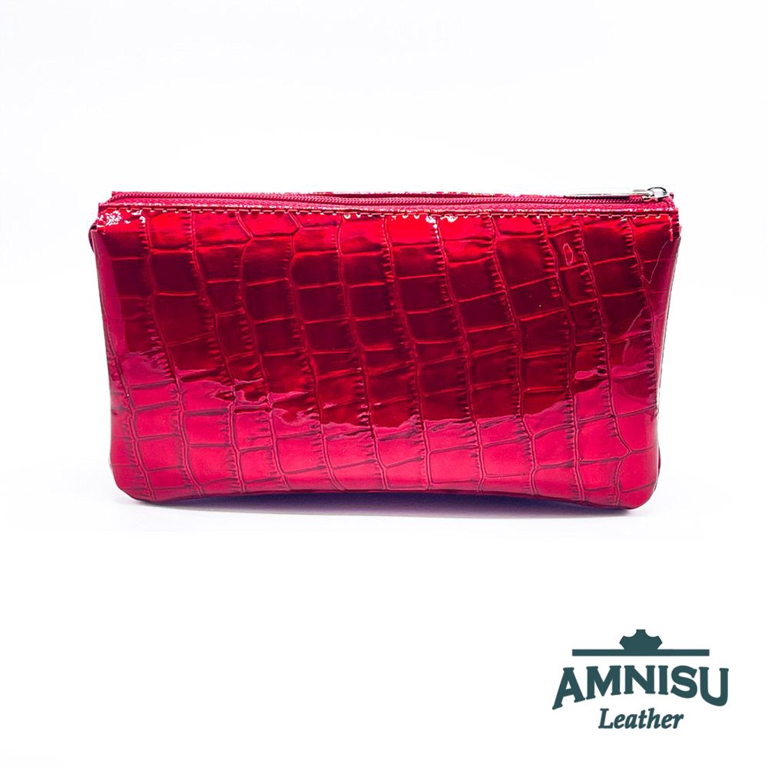 Meggy piros lakk krokkómintás swarovski köves női pénztárca G5023 - táska & tok - pénztárca & más tok - pénztárca - női pénztárca - Meska.hu