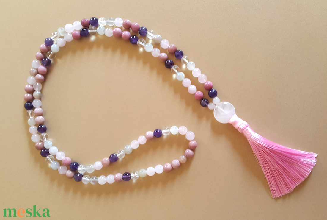 Spirituális Nő ásvány mala  ébreszd fel a benned rejlő női erőt - kellékek & szerszámok - ásvány alapanyag - ásványfüzér - Meska.hu