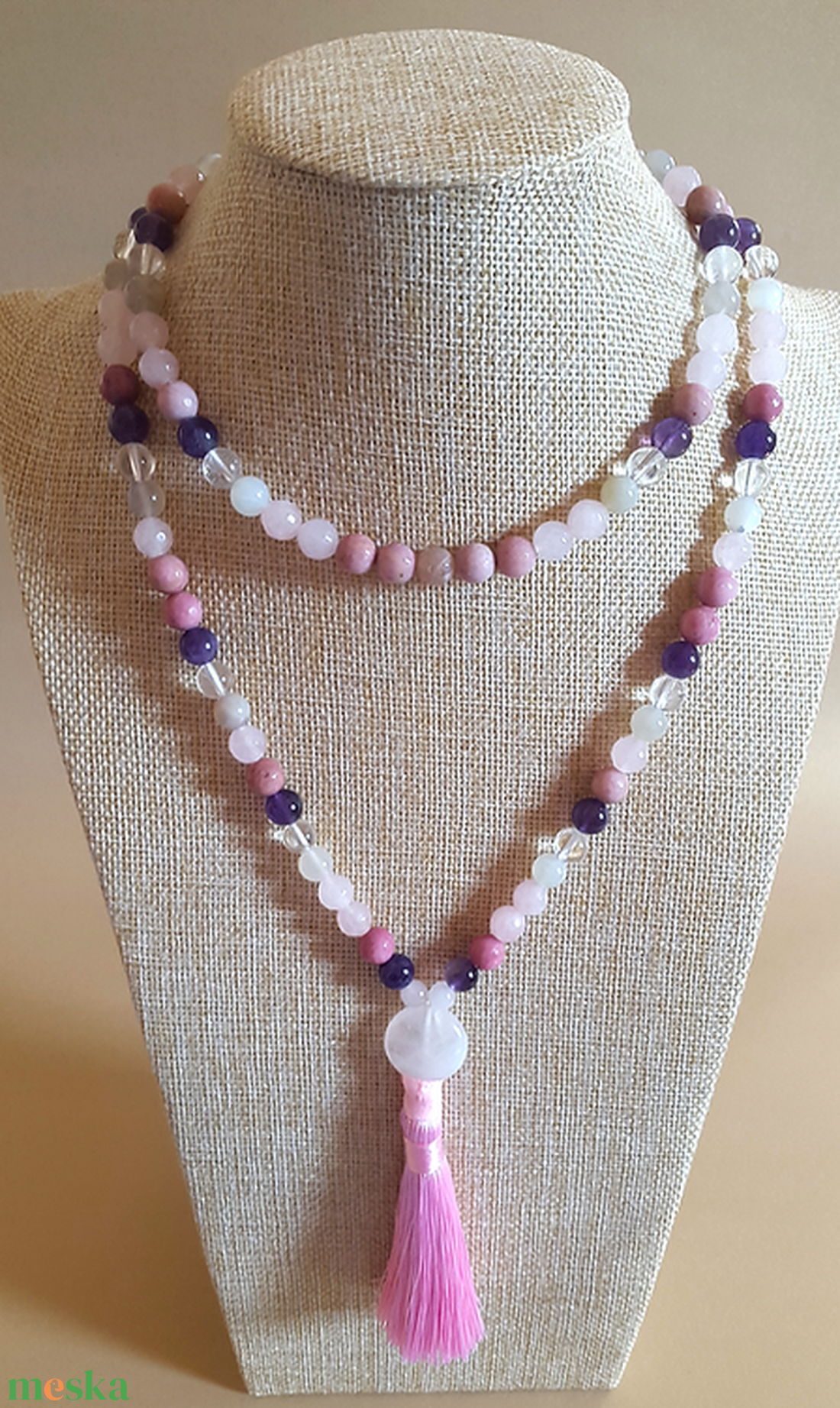 Spirituális Nő ásvány mala  ébreszd fel a benned rejlő női erőt - kellékek & szerszámok - ásvány alapanyag - ásványfüzér - Meska.hu