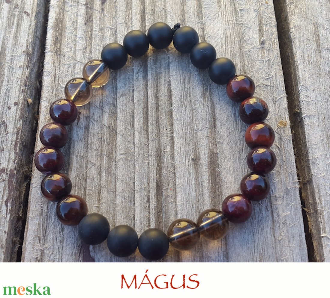A MÁGUS ásvány karkötő férfiak számáraAjándék Ötlet, Karácsony alkalmából is! - ékszer - karkötő - ásványkarkötő - Meska.hu