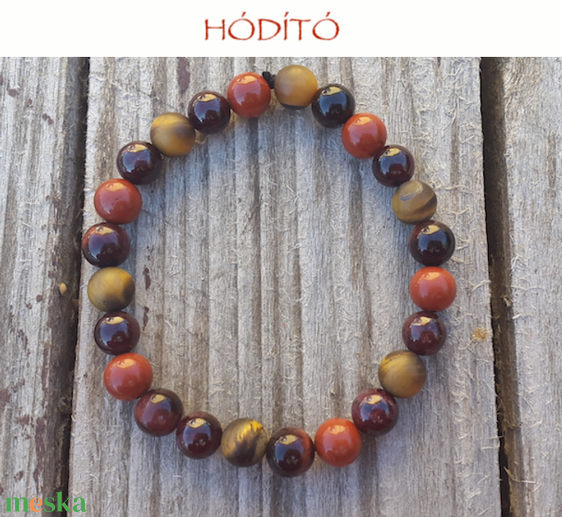 HÓDÍTÓ  Ásványkarkötő FérfiaknakAjándék Ötlet, Karácsony alkalmából is! - ékszer - karkötő - ásványkarkötő - Meska.hu