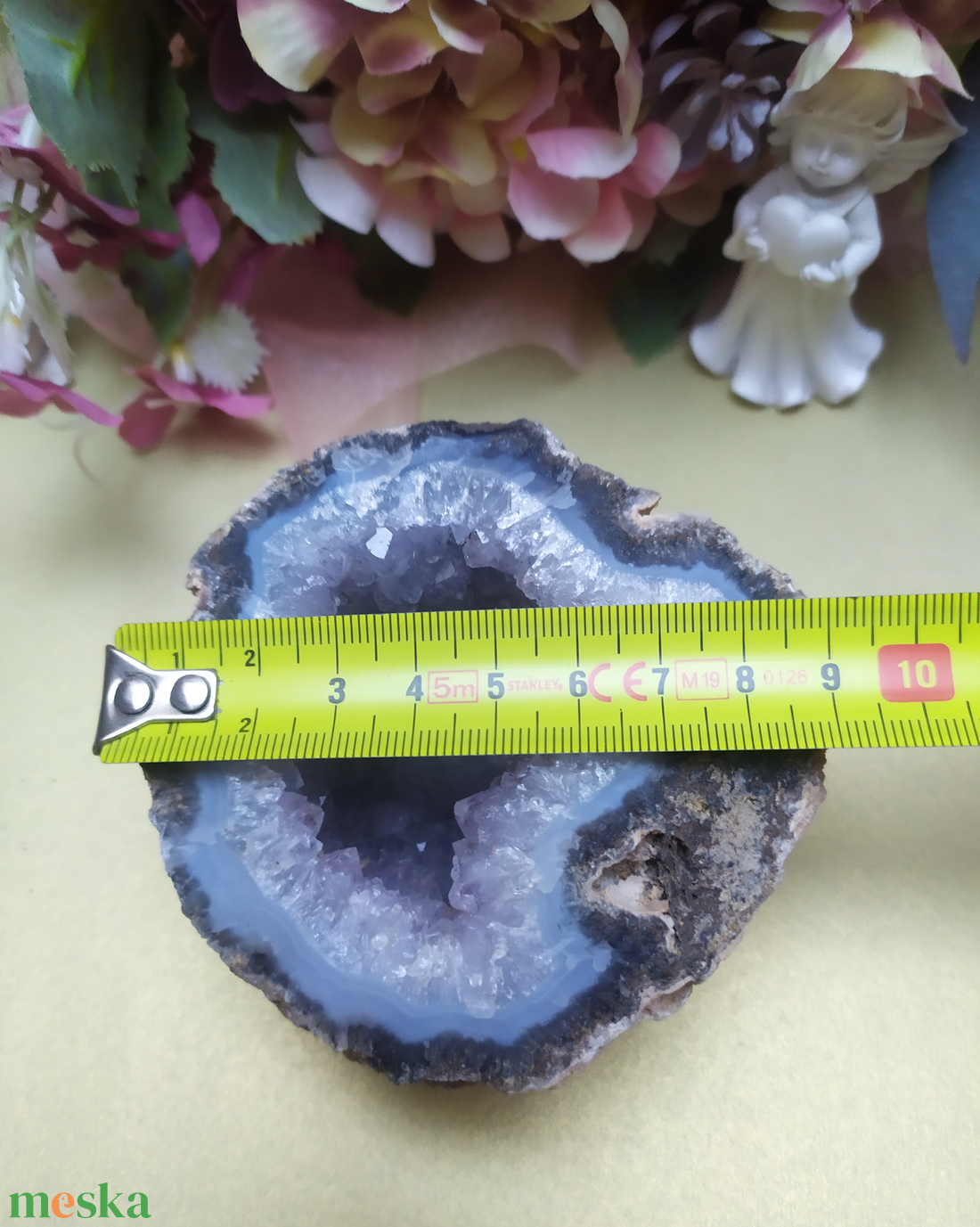 � Cölesztin (Celestit) geóda � A Mennyei Kék Fény kristálya � - kellékek & szerszámok - ásvány alapanyag - marokkő - Meska.hu