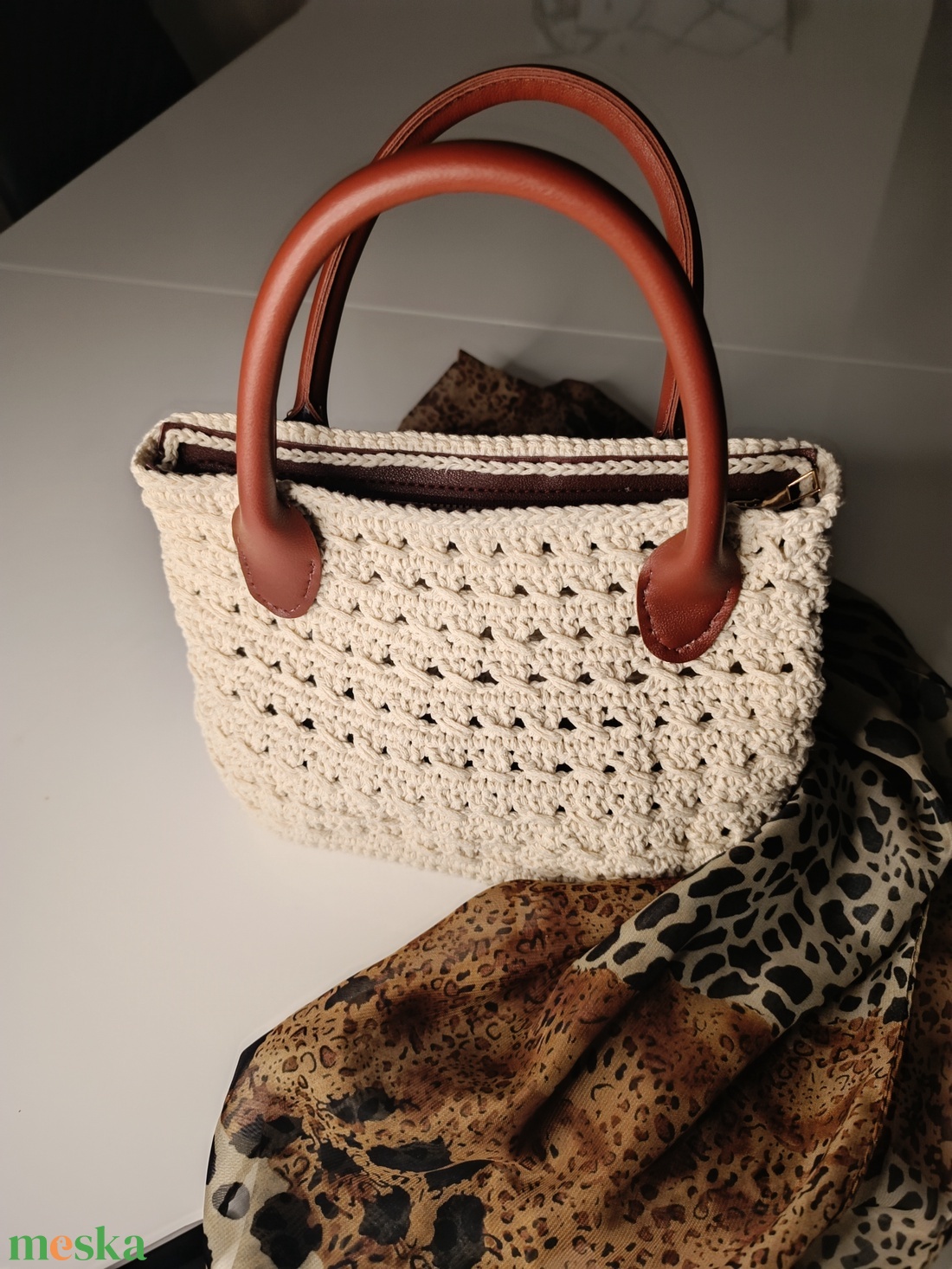 Horgolt kézitáska  - táska & tok - kézitáska & válltáska - alkalmi táska - Meska.hu