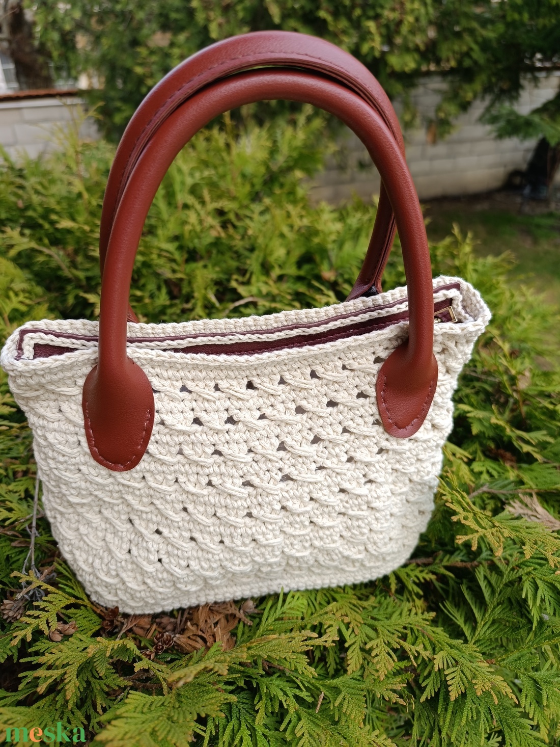 Horgolt kézitáska  - táska & tok - kézitáska & válltáska - alkalmi táska - Meska.hu