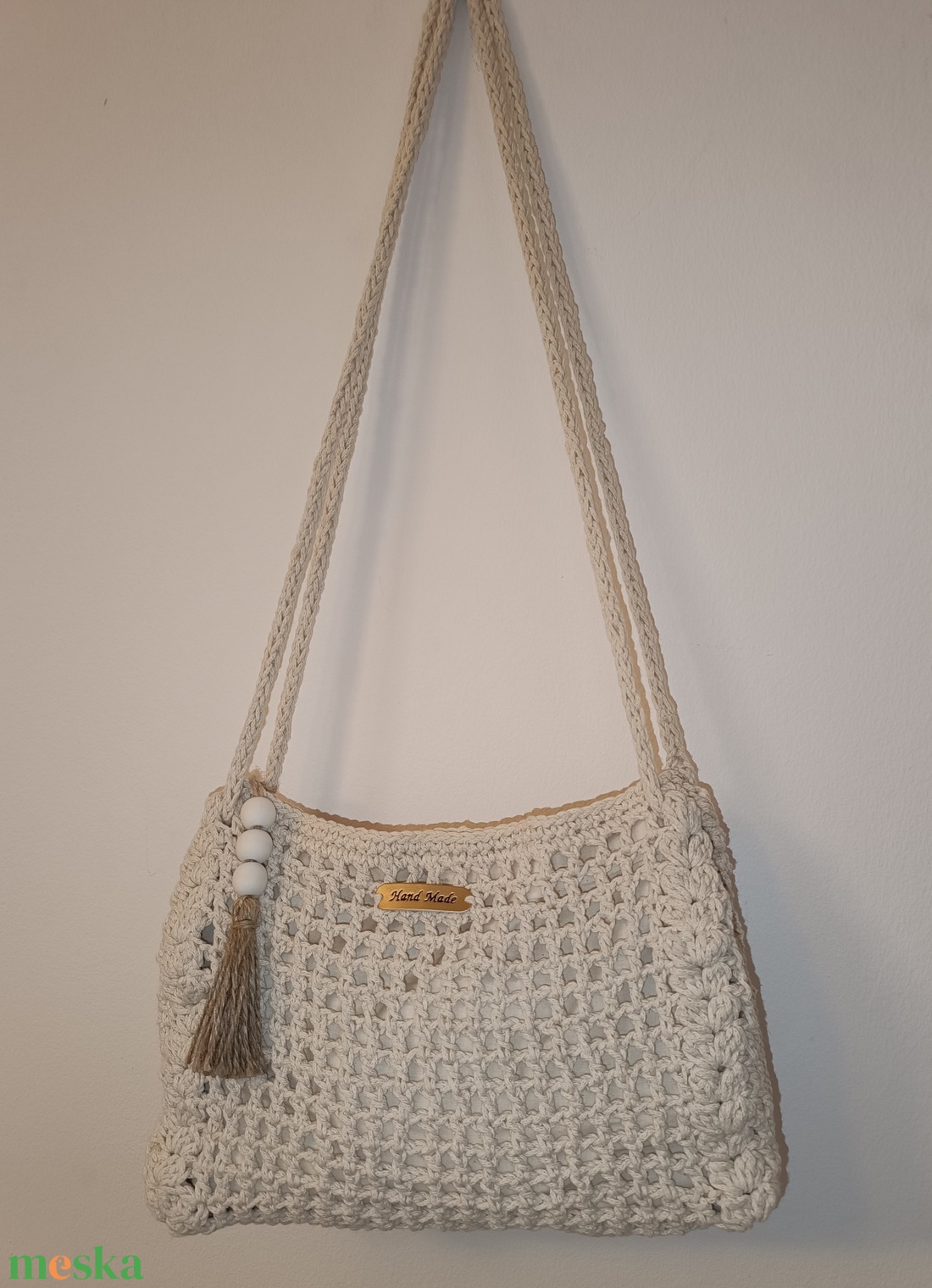 Nyári horgolt válltáska  - táska & tok - kézitáska & válltáska - kézitáska - Meska.hu