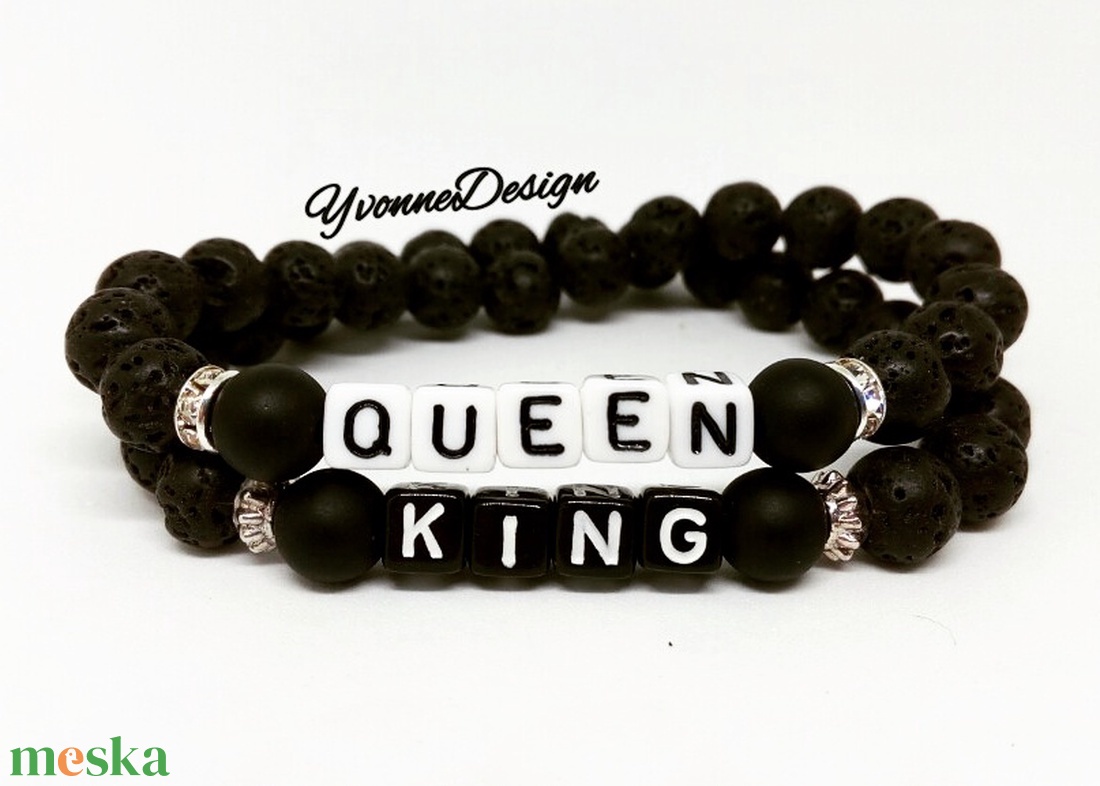 QUEEN és KING ásványkarkötőpár Valentin napra - - Meska.hu QUEEN és KING ásványkarkötőpár Valentin napra - - Meska.hu